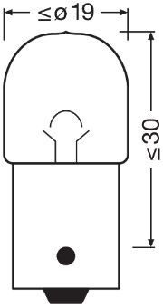крушка с нагреваема жичка, светлини позиционни/габаритни ams-OSRAM
