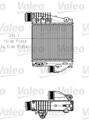 интеркулер (охладител за въздуха на турбината) VALEO