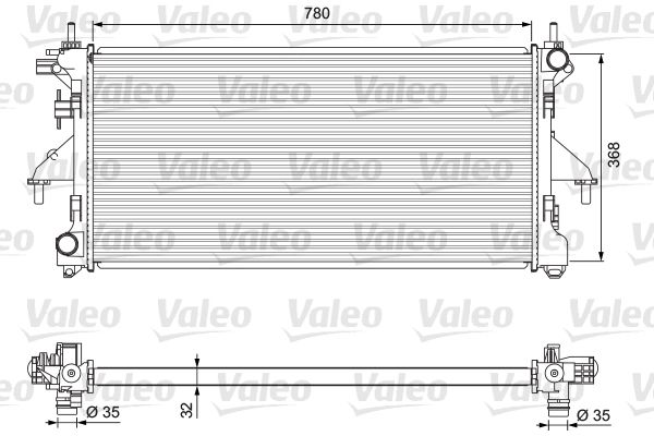 радиатор, охлаждане на двигателя VALEO