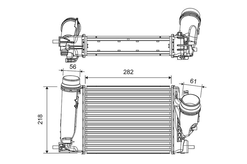 интеркулер (охладител за въздуха на турбината) VALEO