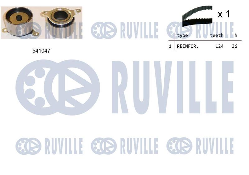 комплект ангренажен ремък RUVILLE