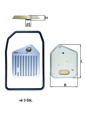 хидравличен филтър, автоматична предавателна кутия KNECHT