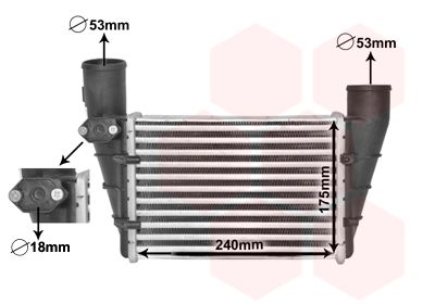 интеркулер (охладител за въздуха на турбината) VAN WEZEL
