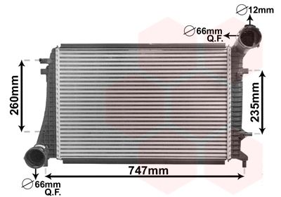 интеркулер (охладител за въздуха на турбината) VAN WEZEL