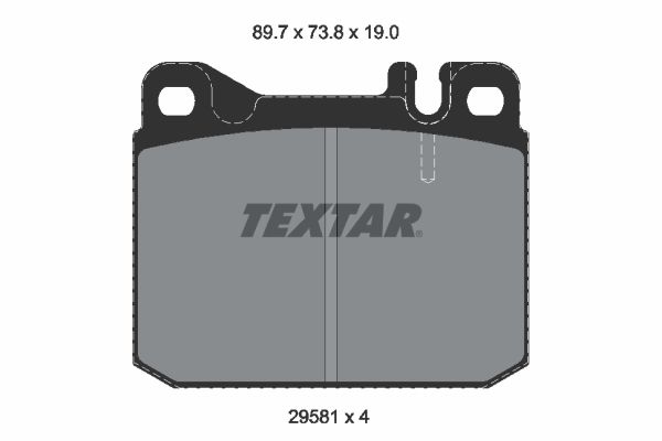 предупредителен контактен сензор, износване на накладките TEXTAR