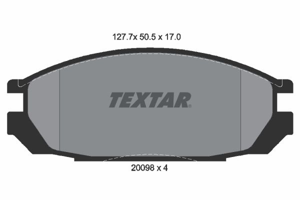комплект спирачна челюст TEXTAR