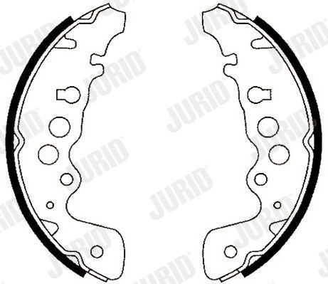 комплект спирачна челюст JURID