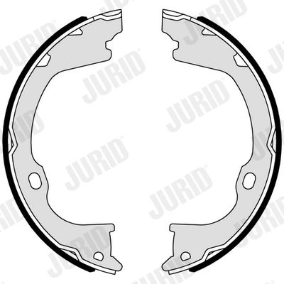 комплект спирачна челюст, ръчна спирачка JURID