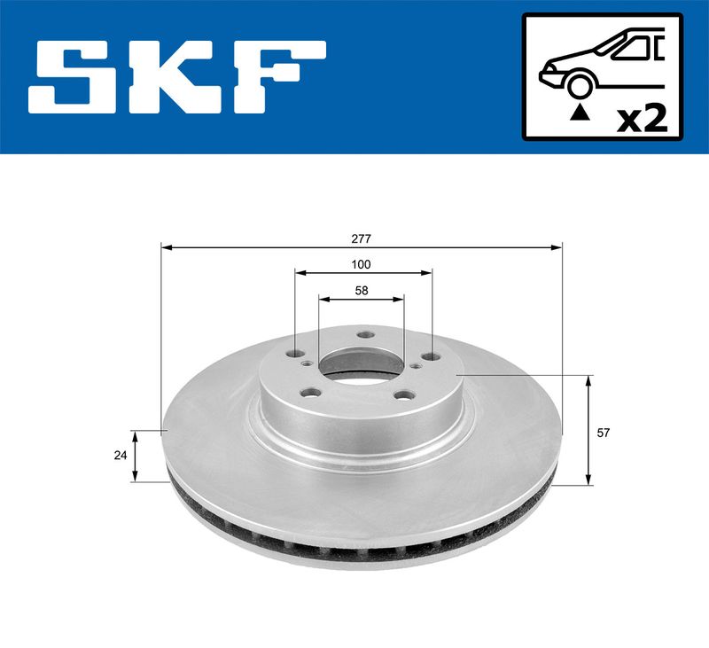 комплект спирачно феродо, дискови спирачки SKF
