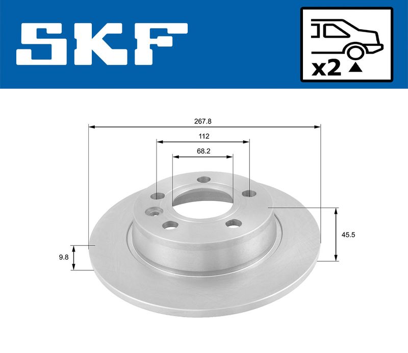 спирачен диск SKF