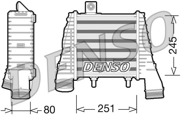 интеркулер (охладител за въздуха на турбината) DENSO