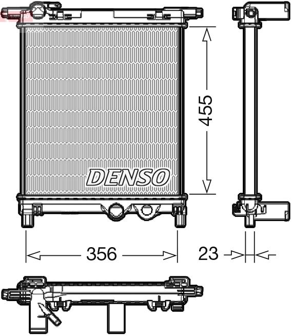 радиатор, охлаждане на двигателя DENSO