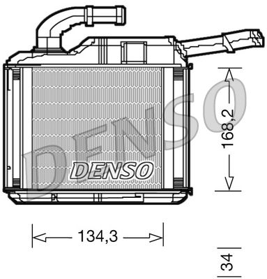 топлообменник, отопление на вътрешното пространство DENSO