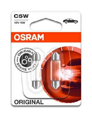 крушка с нагреваема жичка, светлини на рег. номер ams-OSRAM