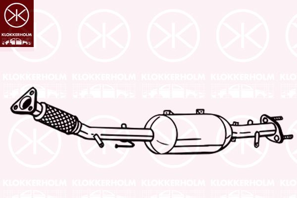 филтър за сажди/твърди частици, изпускателна система KLOKKERHOLM