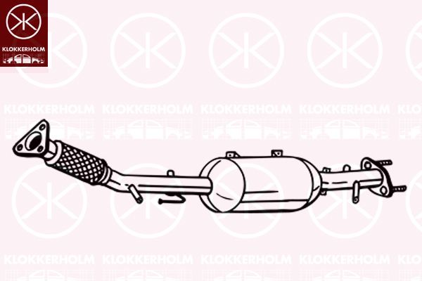 филтър за сажди/твърди частици, изпускателна система KLOKKERHOLM