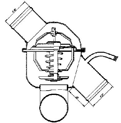 термошалтер, вентилатор на радиатора BorgWarner (Wahler)