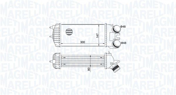 интеркулер (охладител за въздуха на турбината) MAGNETI MARELLI