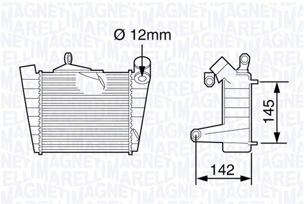 интеркулер (охладител за въздуха на турбината) MAGNETI MARELLI