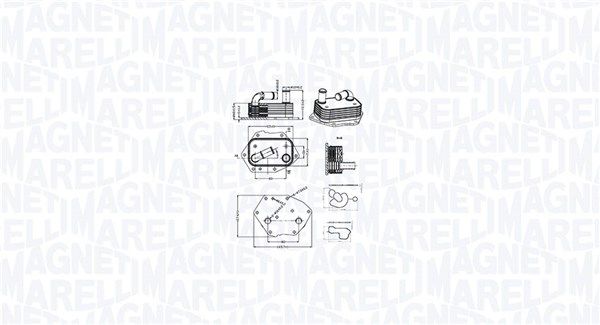 маслен радиатор, двигателно масло MAGNETI MARELLI