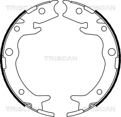 комплект спирачна челюст, ръчна спирачка TRISCAN