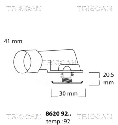 датчик, температура на охладителната течност TRISCAN