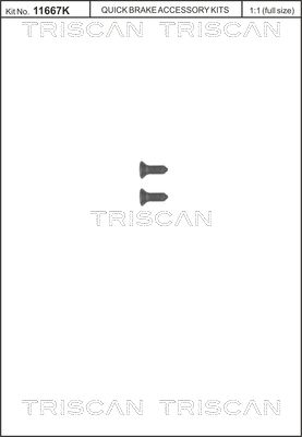 к-кт болтове, спирачен диск TRISCAN