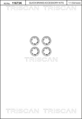 к-кт болтове, спирачен диск TRISCAN