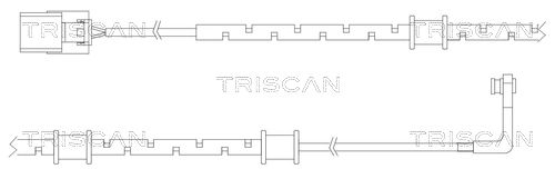 предупредителен контактен сензор, износване на накладките TRISCAN