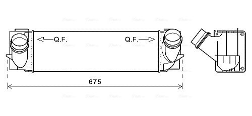 интеркулер (охладител за въздуха на турбината) AVA QUALITY COOLING