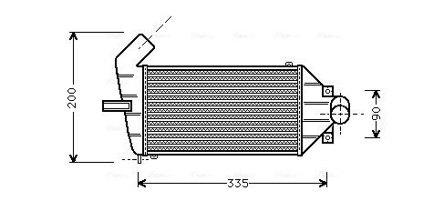 радиатор, охлаждане на двигателя AVA QUALITY COOLING