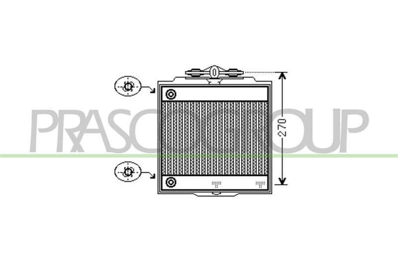 радиатор, охлаждане на двигателя PRASCO