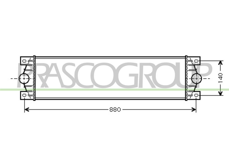 интеркулер (охладител за въздуха на турбината) PRASCO