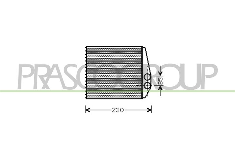 топлообменник, отопление на вътрешното пространство PRASCO