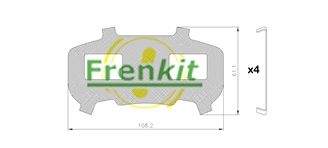 анти-вибрационно фолио, накладки FRENKIT