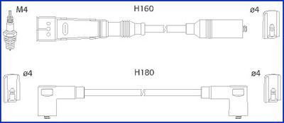 комплект запалителеи кабели HITACHI
