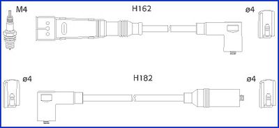комплект запалителеи кабели HITACHI