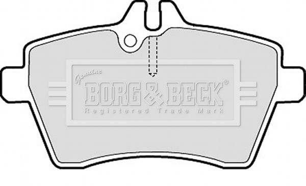 комплект спирачно феродо, дискови спирачки BORG & BECK