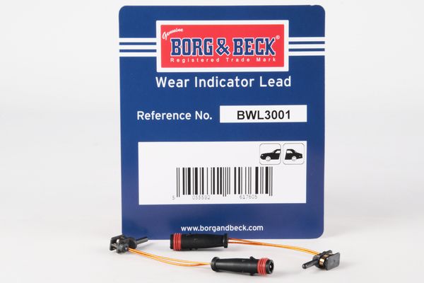 предупредителен контактен сензор, износване на накладките BORG & BECK