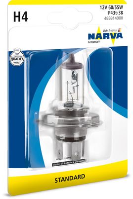 крушка с нагреваема жичка, фар за дълги светлини NARVA