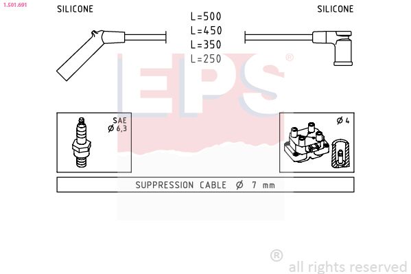 комплект запалителеи кабели EPS