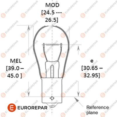 крушка с нагреваема жичка, стоп светлини/габарити EUROREPAR