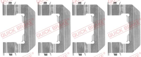 комплект принадлежности, дискови накладки QUICK BRAKE