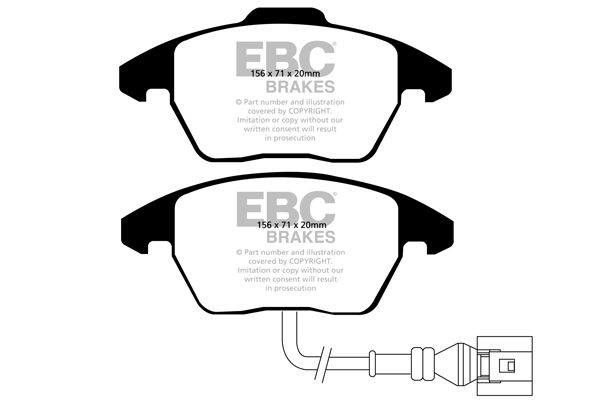 комплект накладки за високо натоварване EBC Brakes